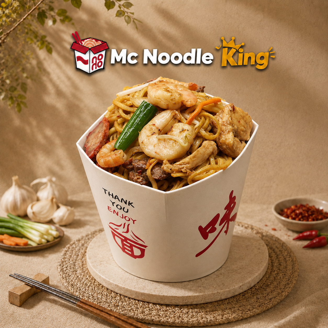Fresh noodle box