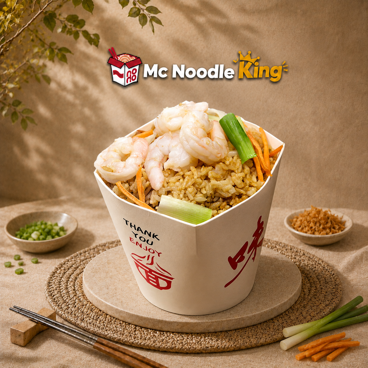 Asian-inspired rice box ingredients