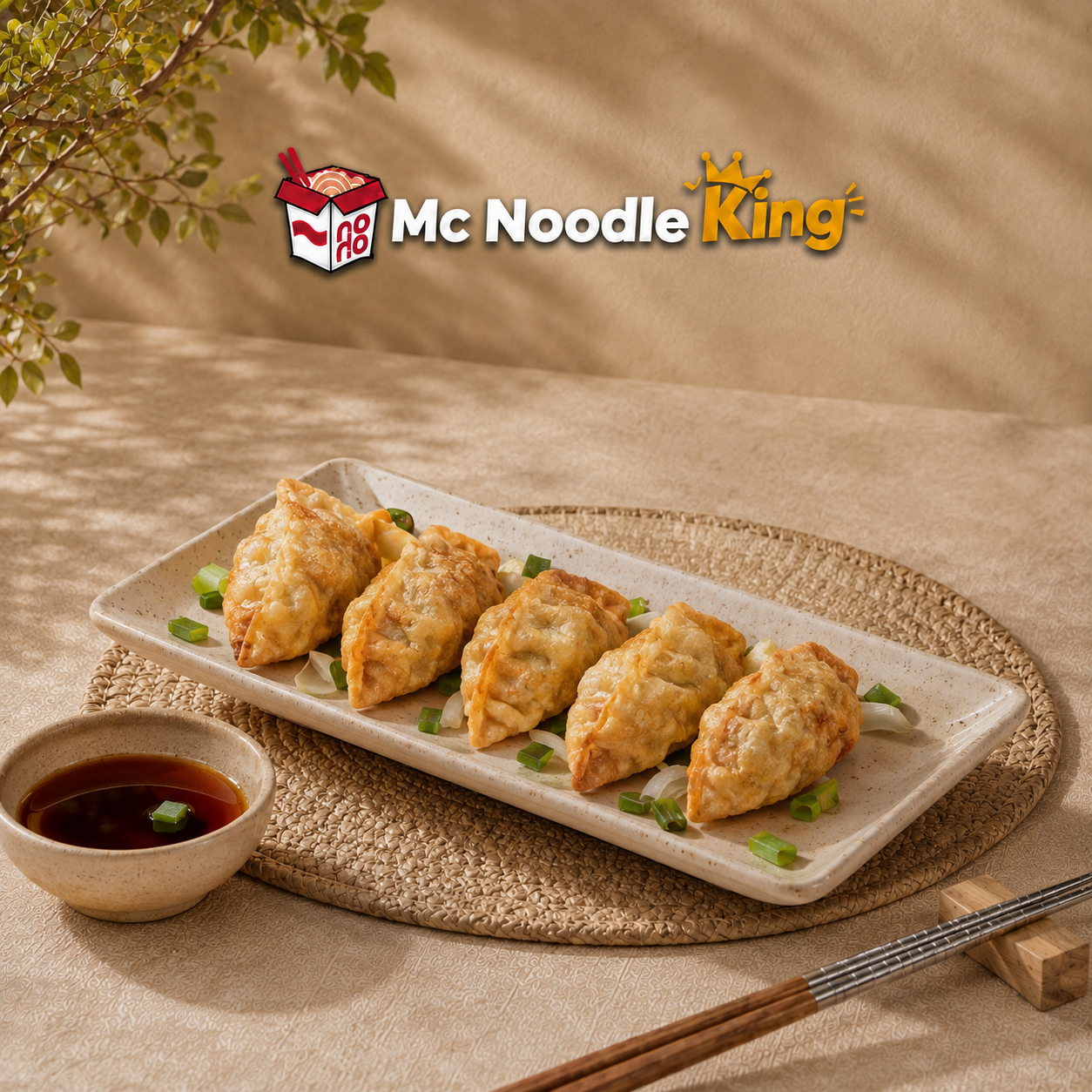 Crispy side dish with rice